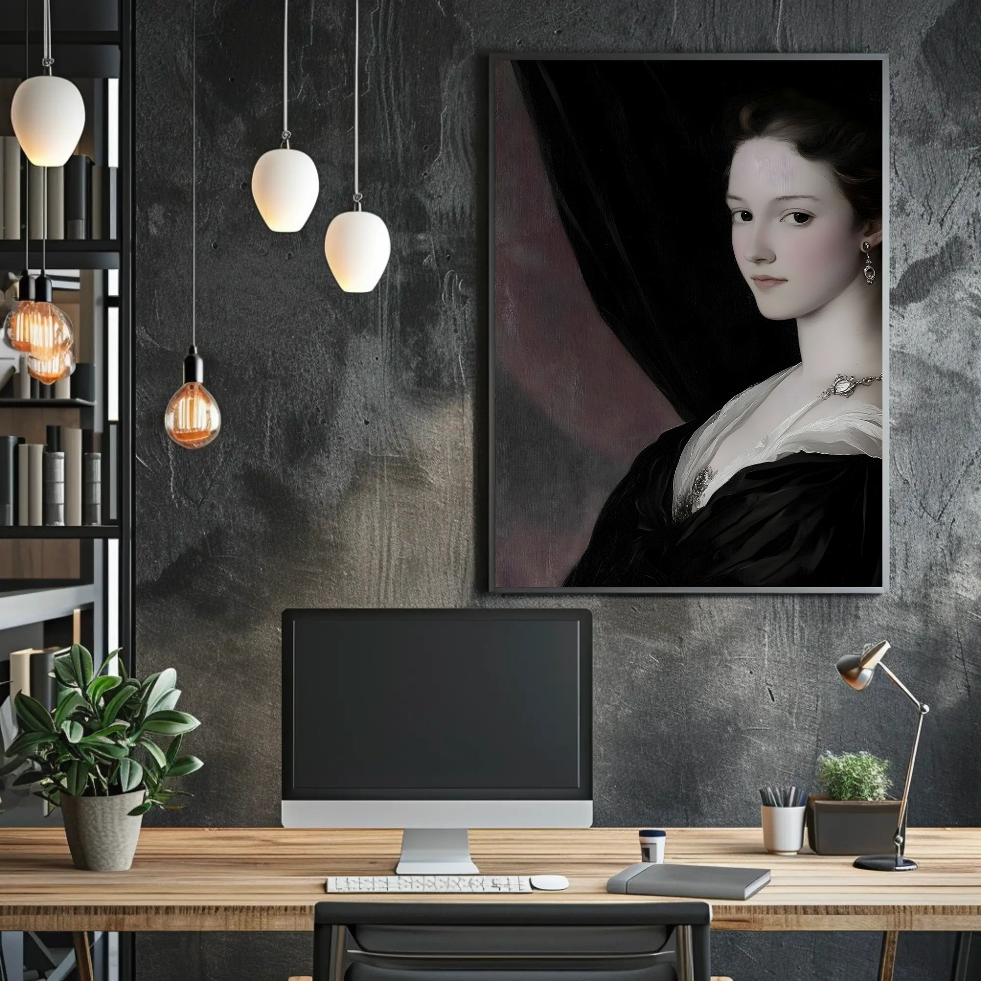 Elegant Portrait of a Woman: Cultural or Heritage Poster PosterGoat