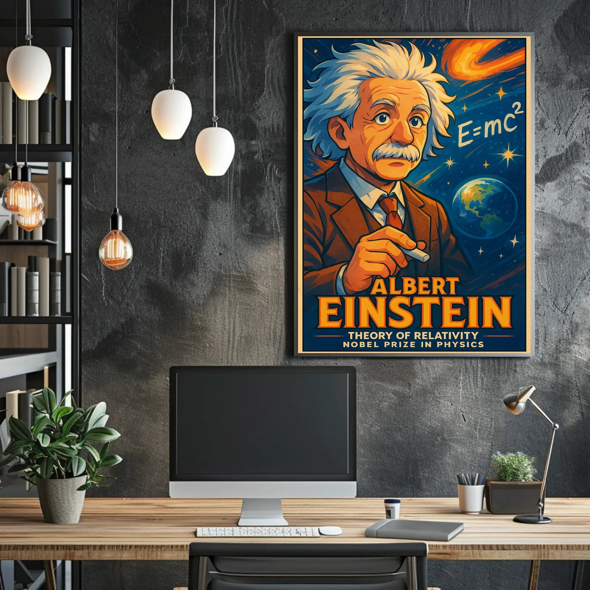 Albert Einstein Theory Of Relativity Poster