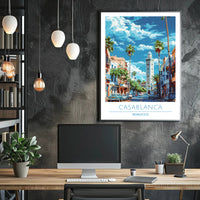 Casablanca Cityscape Poster