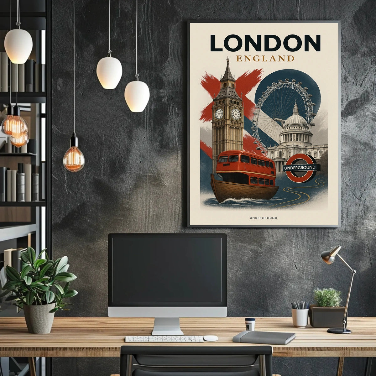 Discover London Poster