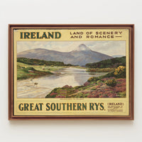 Vintage Ireland Poster: Serene River Scene PosterGoat