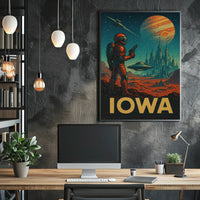 Iowa In Space Poster