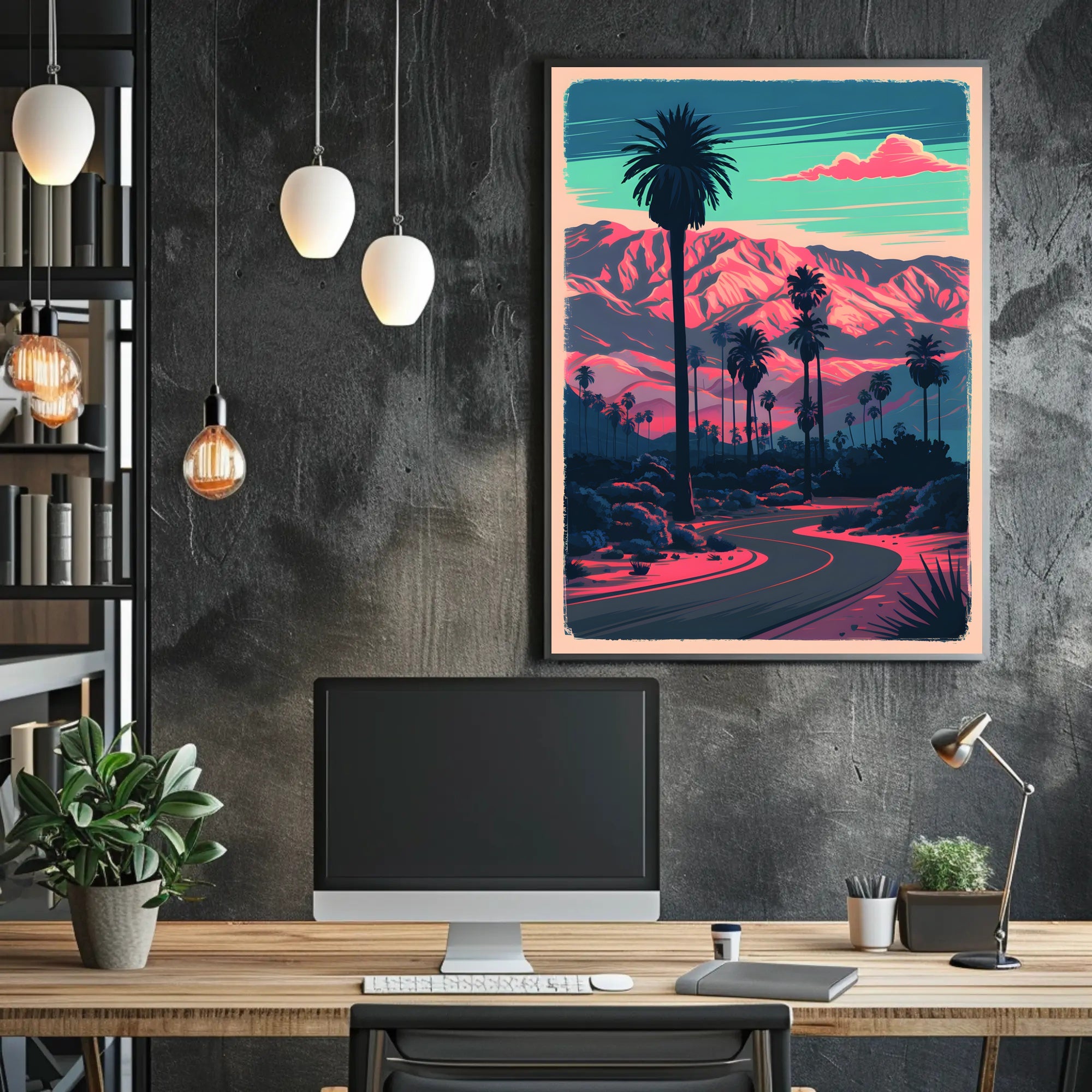 Desert Sunset Serenity Poster