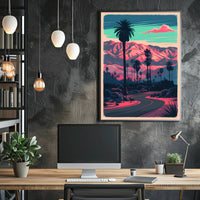 Desert Sunset Serenity Poster