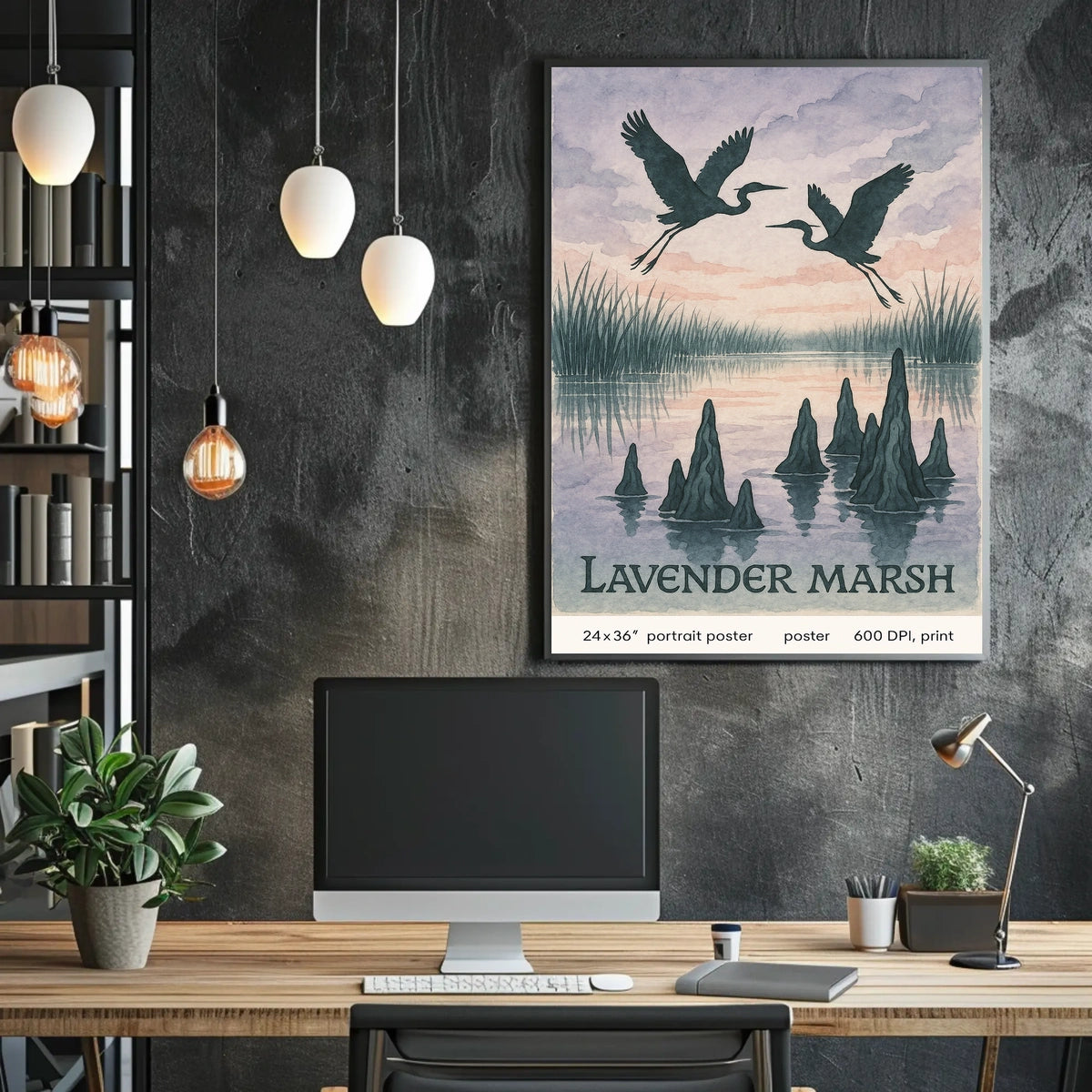 Lavender Marsh Poster
