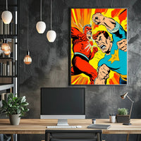 Epic Superhero Showdown Poster