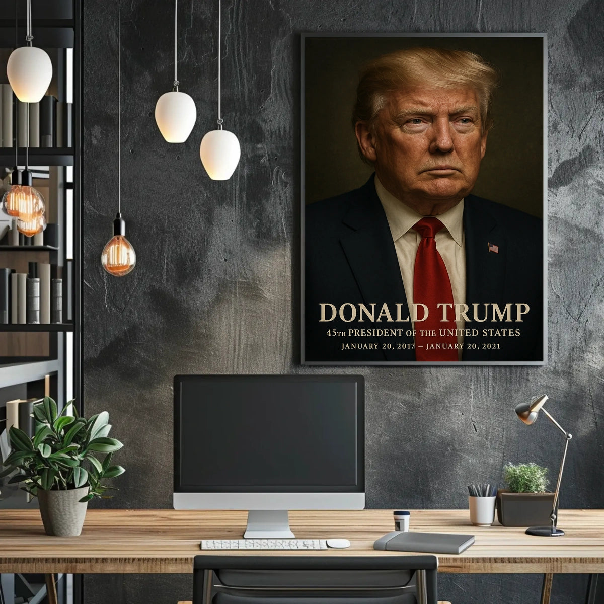 Donald Trump 45th President Poster Wall Art 18x24 Decor