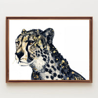 Majestic Cheetah Art Poster