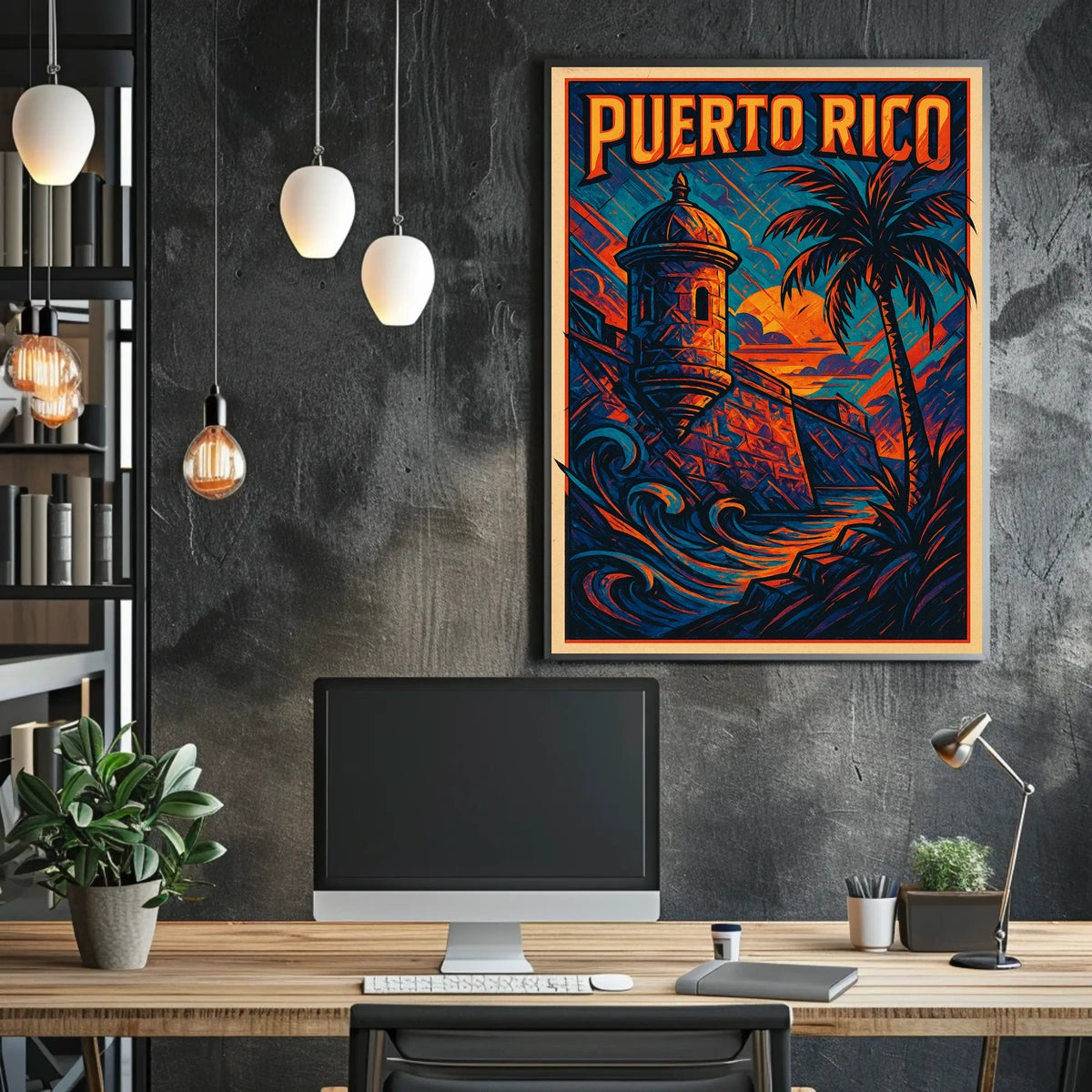 Puerto Rico A Vibrant Escape Poster
