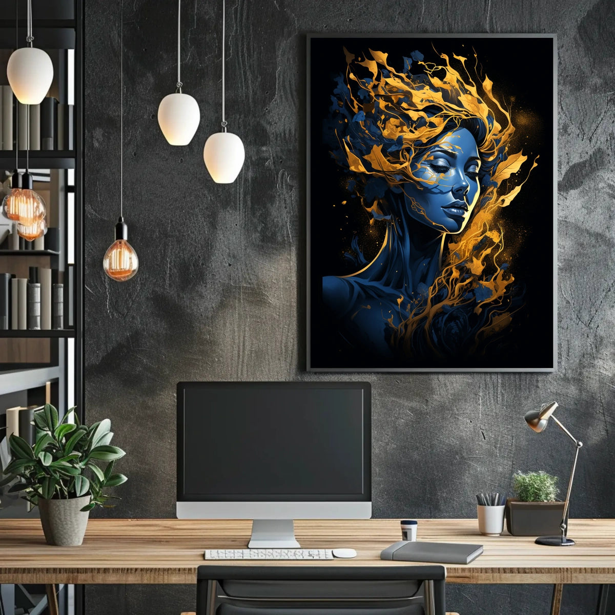 Ethereal Flames Poster