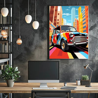 Vibrant Urban Drive Poster PosterGoat