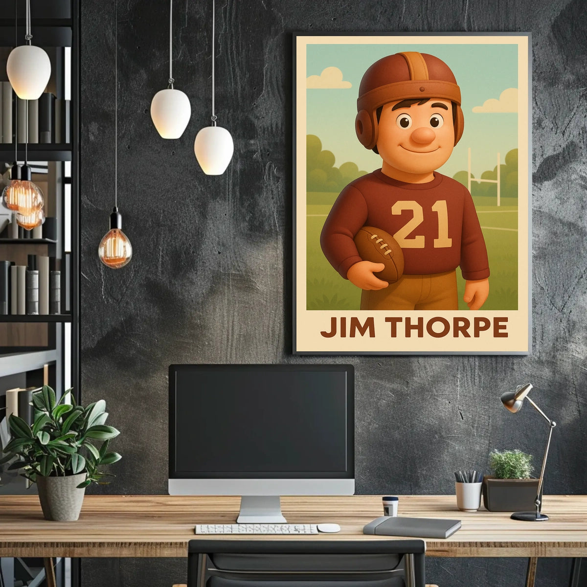 Jim Thorpe Legendary Athlete Poster