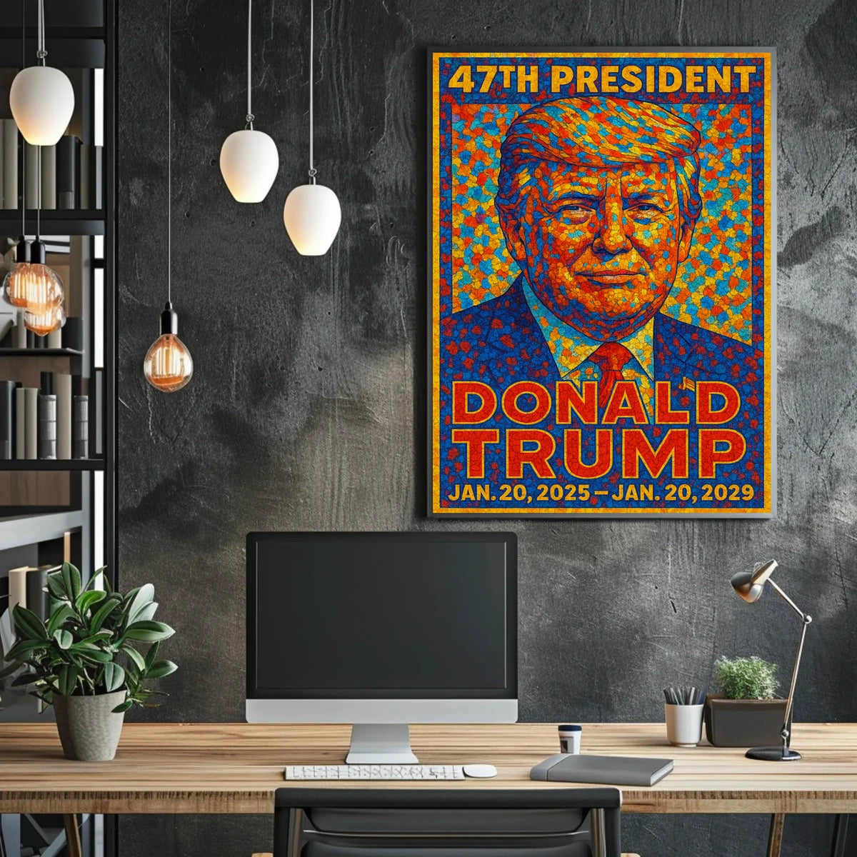 Trump 47th President Scenic Patriotic Poster