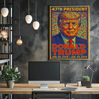 Trump 47th President Scenic Patriotic Poster