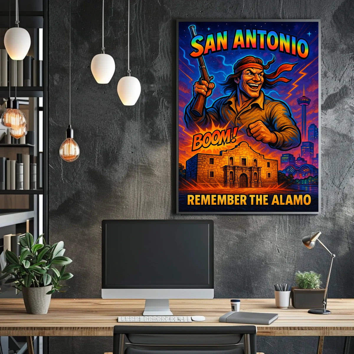 Remember the Alamo San Antonio Tribute Poster