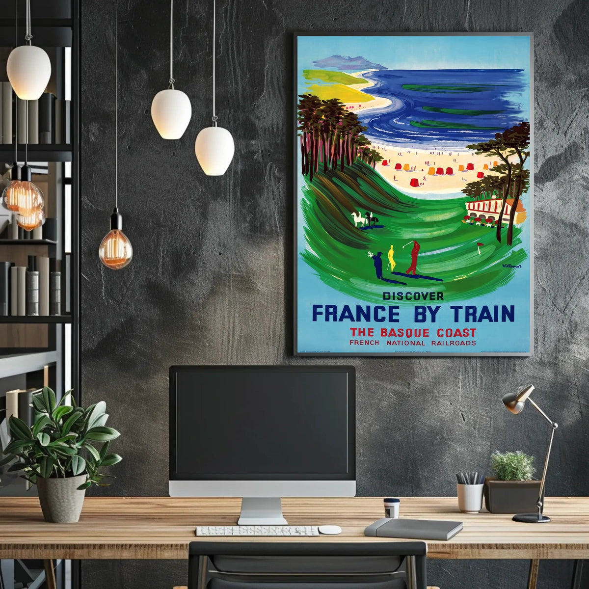 Discover The Basque Coast Poster