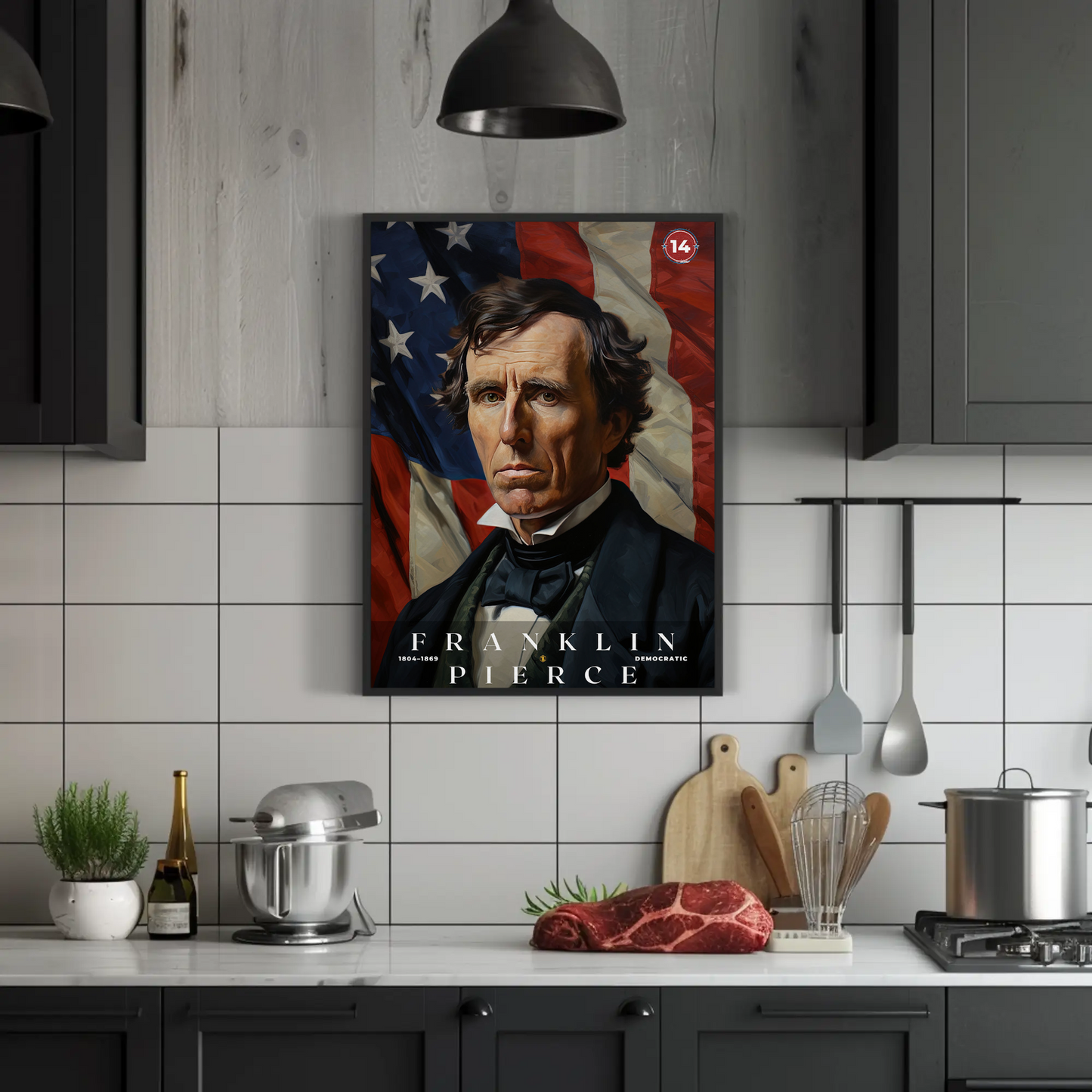 Franklin Pierce 14th President Of The United States Portrait