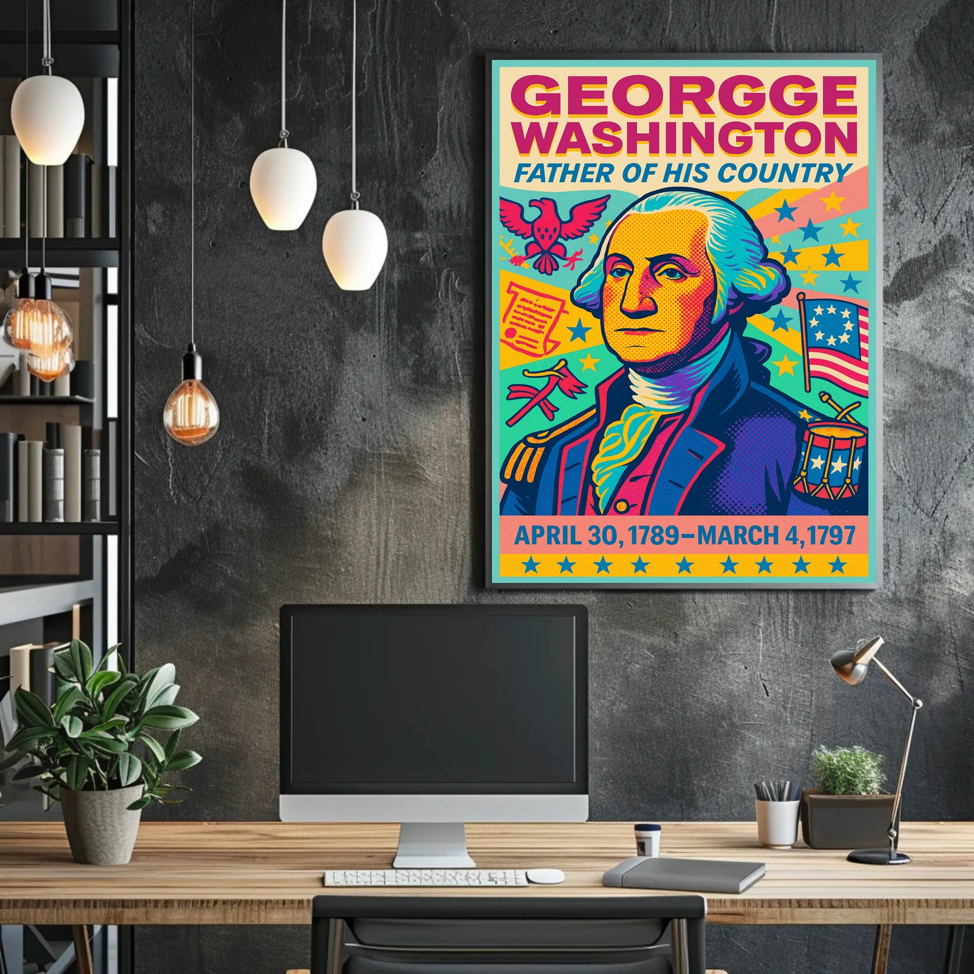 George Washington Father of His Country Poster PosterGoat