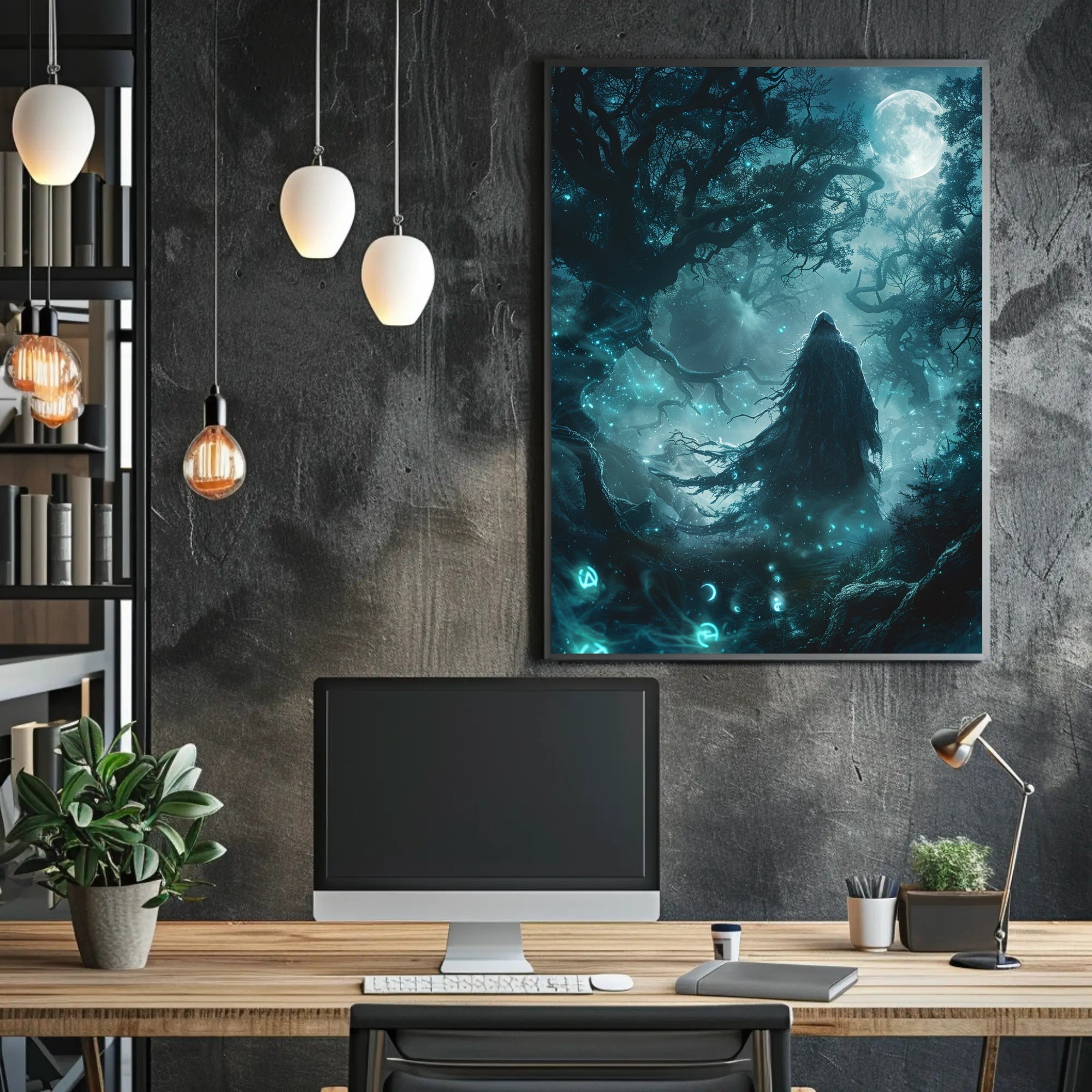 Enchanted Nocturne Art Poster for Home Decor and Wanderlust Enthusiasts PosterGoat