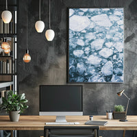 Icy Tundra Serenity Art Print - Abstract or Artistic Poster