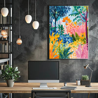 Tropical Jungle Vibe: Abstract, Artistic, or Pop Culture Poster