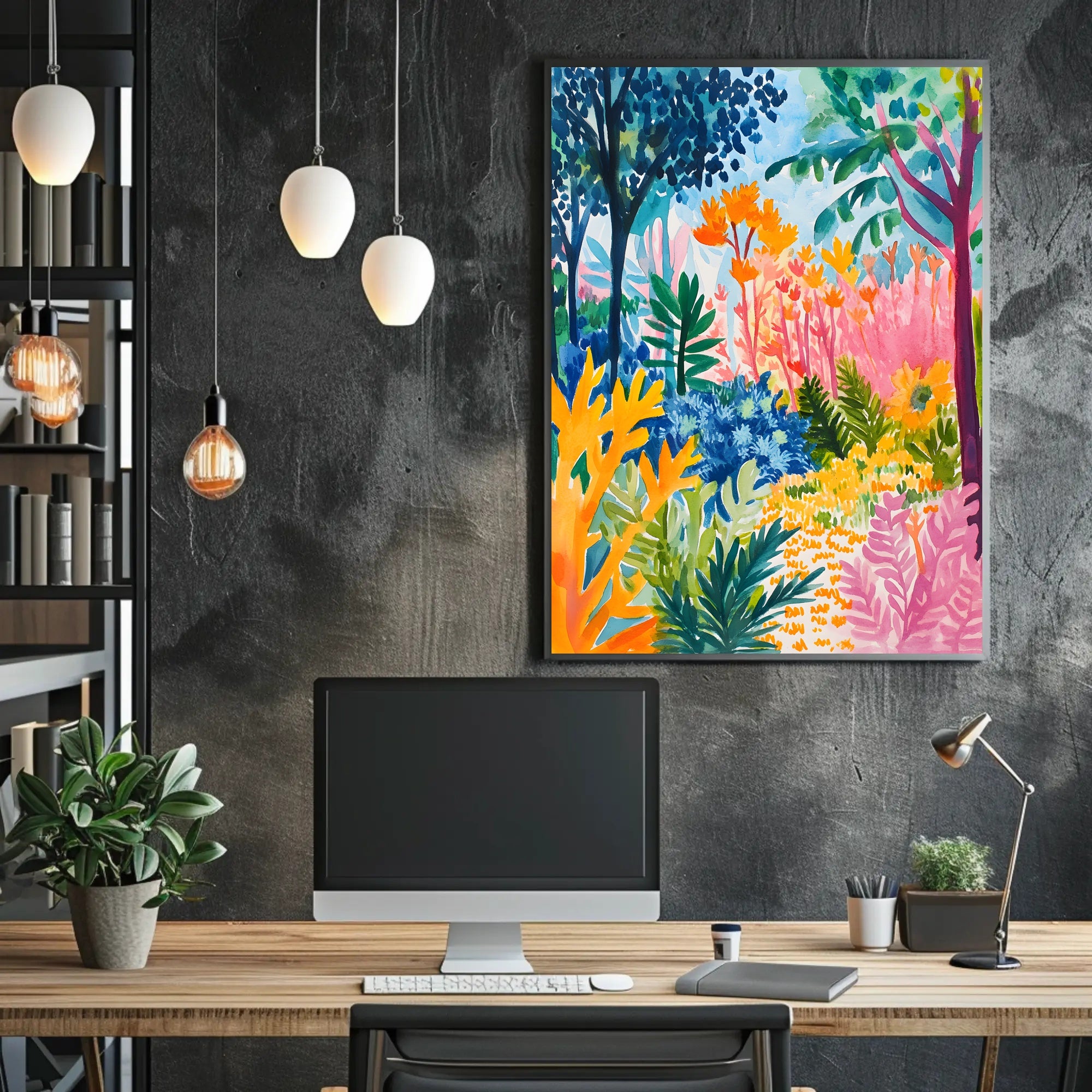 Tropical Jungle Vibe: Abstract, Artistic, or Pop Culture Poster