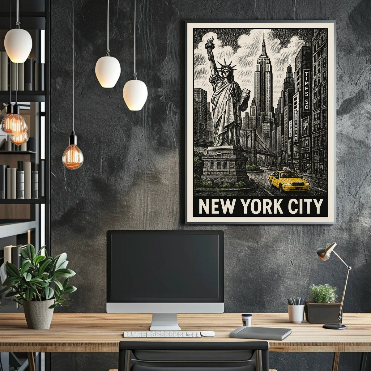 Iconic New York City Poster For Urban Decor Enthusiasts