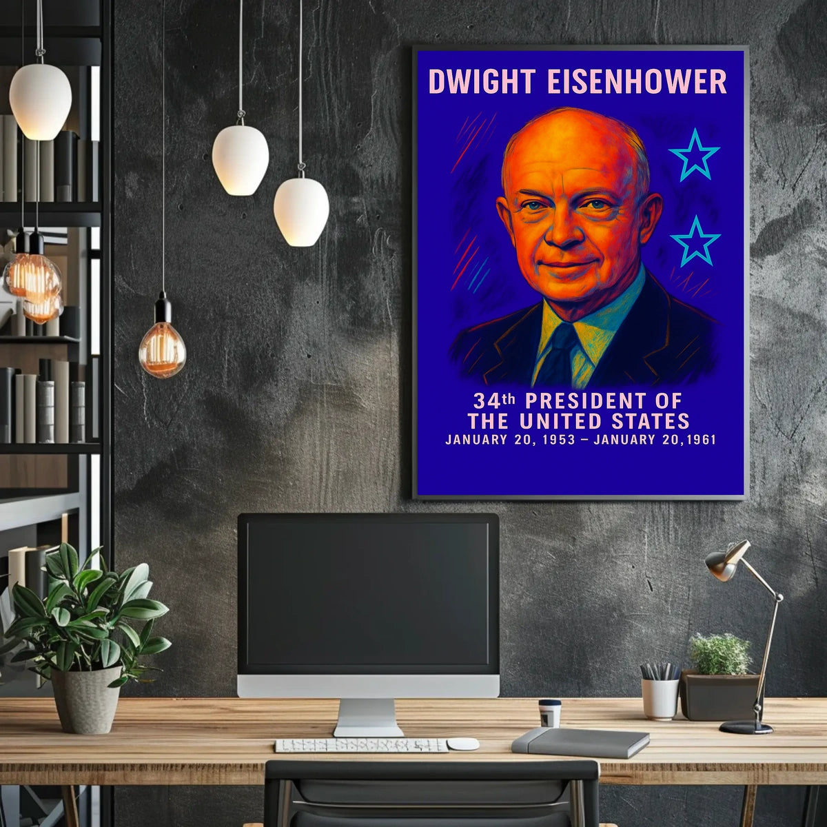 Dwight Eisenhower 34th President Poster
