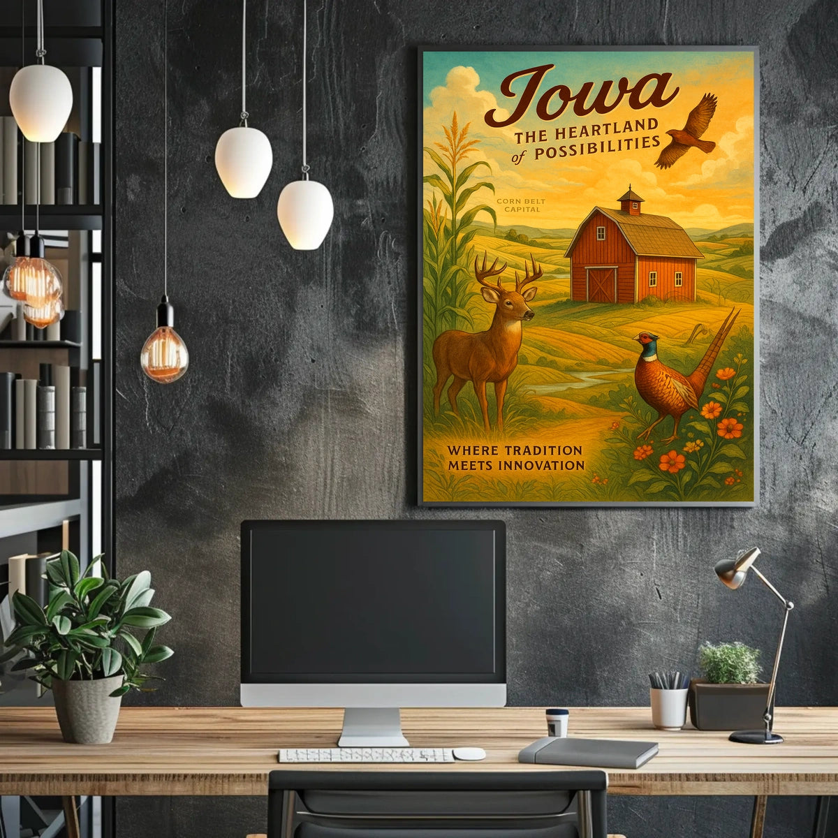 Iowa The Heartland of Possibilities Poster