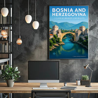 Bosnia and Herzegovina A Land of Bridges and Beauty Poster PosterGoat