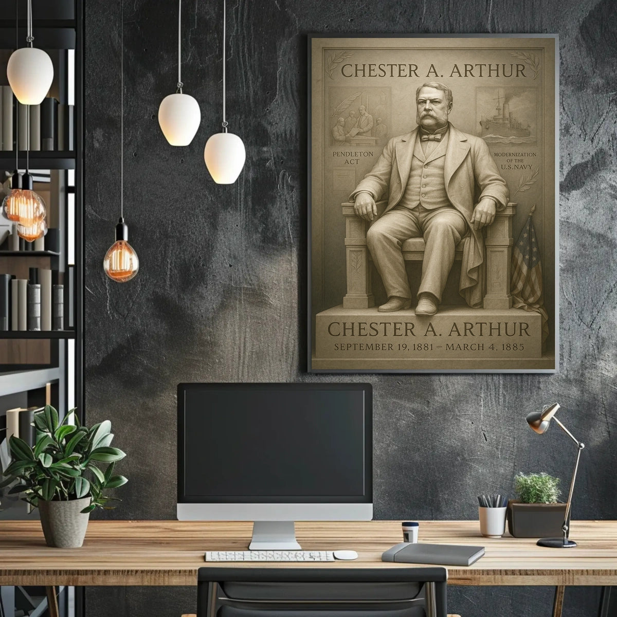 Chester A. Arthur Presidency Overview Poster