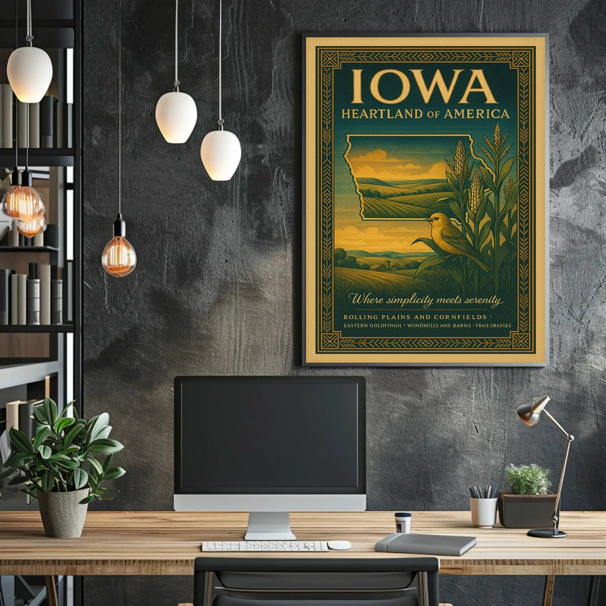 Iowa Heartland of America Poster