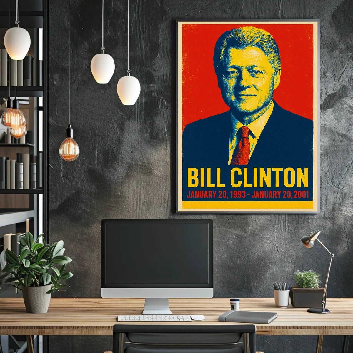 Bill Clinton Presidential Tenure Poster