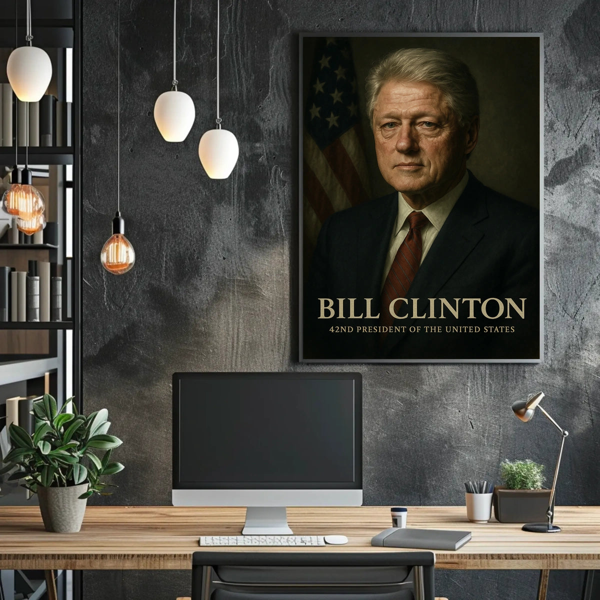 Bill Clinton 42Nd President Poster Museum Quality Wall Art