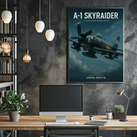 A-1 Skyraider Cinematic Adventure Military Recruitment Poster PosterGoat