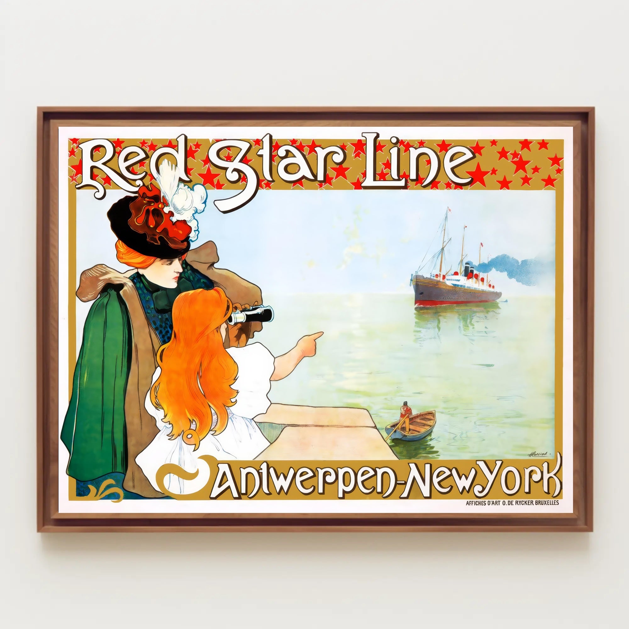 Red Star Line Adventure Poster PosterGoat