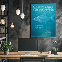 Ghostly Grace Glass Catfish Poster