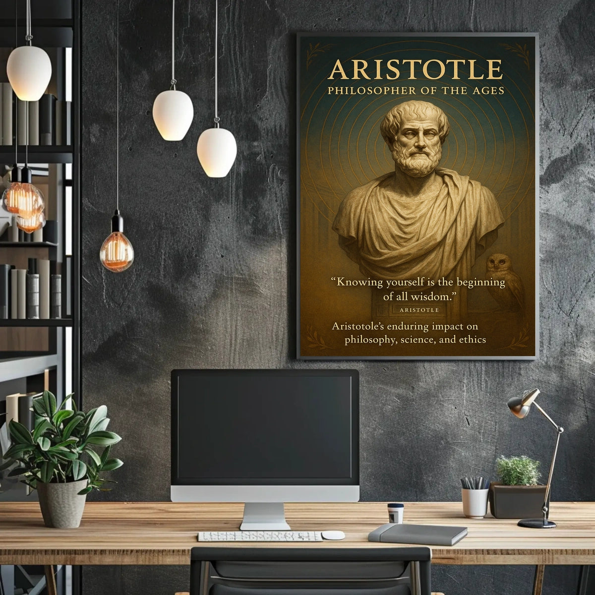 Aristotle Philosopher Of The Ages Poster