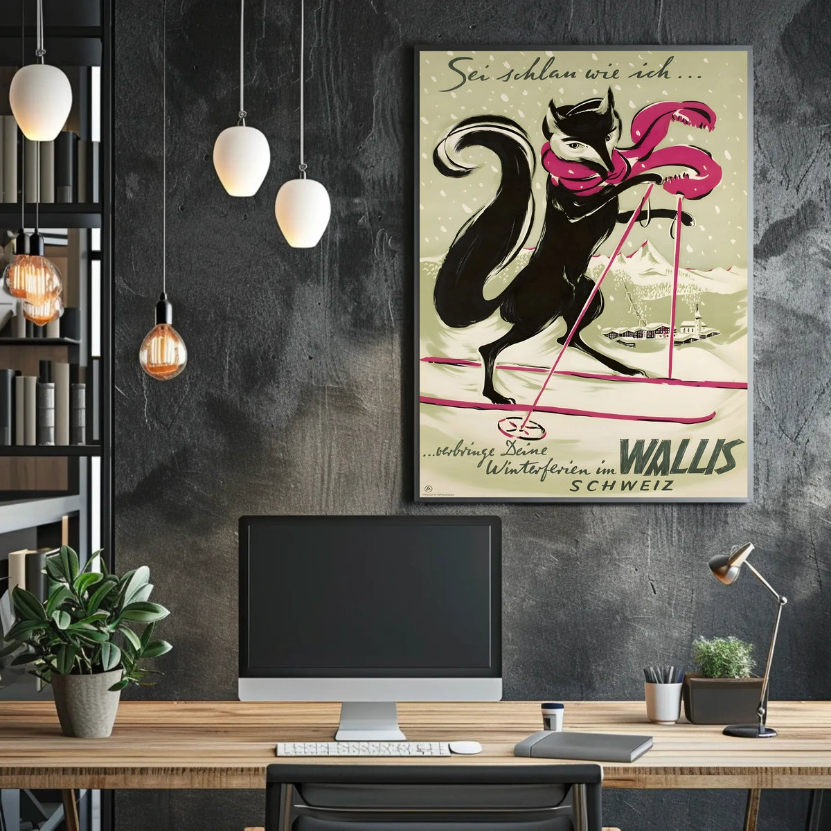 Winter Adventures In Wallis, Switzerland Poster