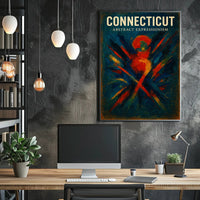 Connecticut Abstract Expressionism Poster PosterGoat