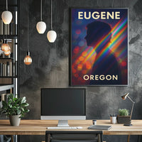 Eugene Vibrant Silhouette Minimalist Decor Poster
