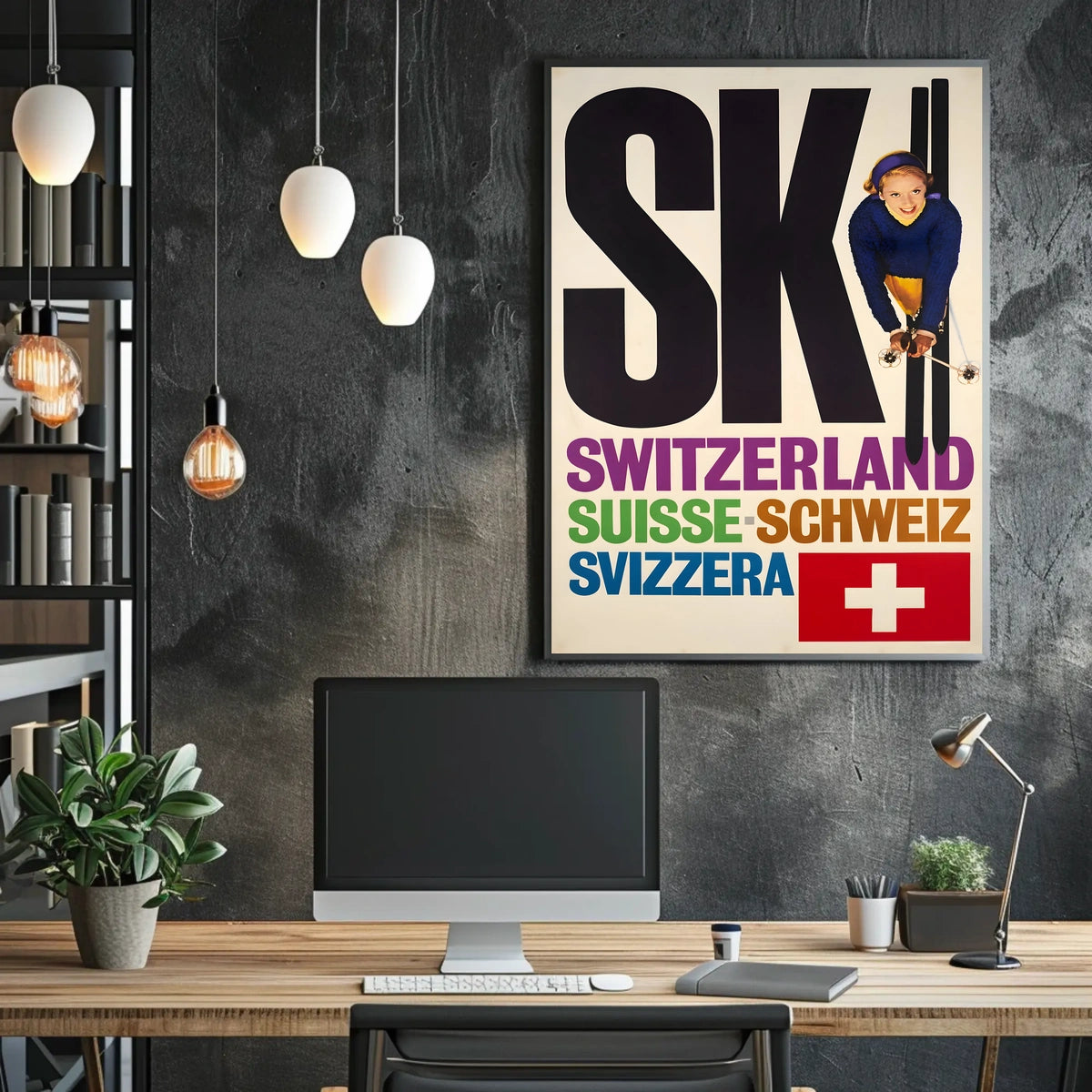 Ski Switzerland Poster