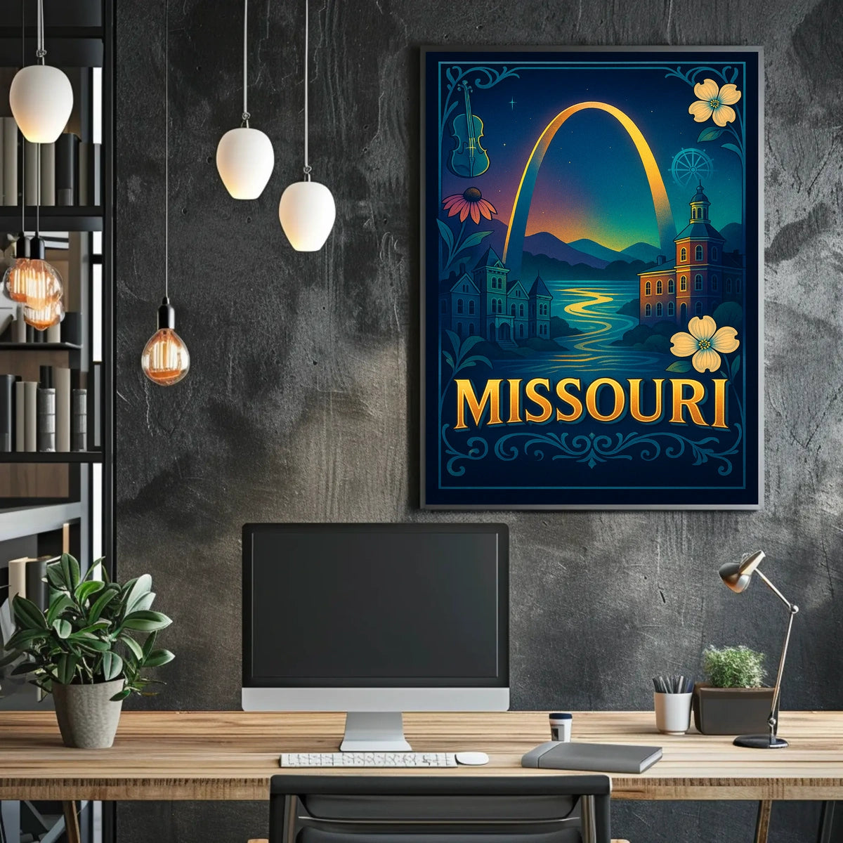Missouri A Scenic Tribute Poster