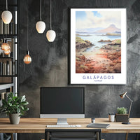 Galápagos Islands Serene Landscape Travel Poster PosterGoat