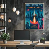 Space City Houston, TX Poster