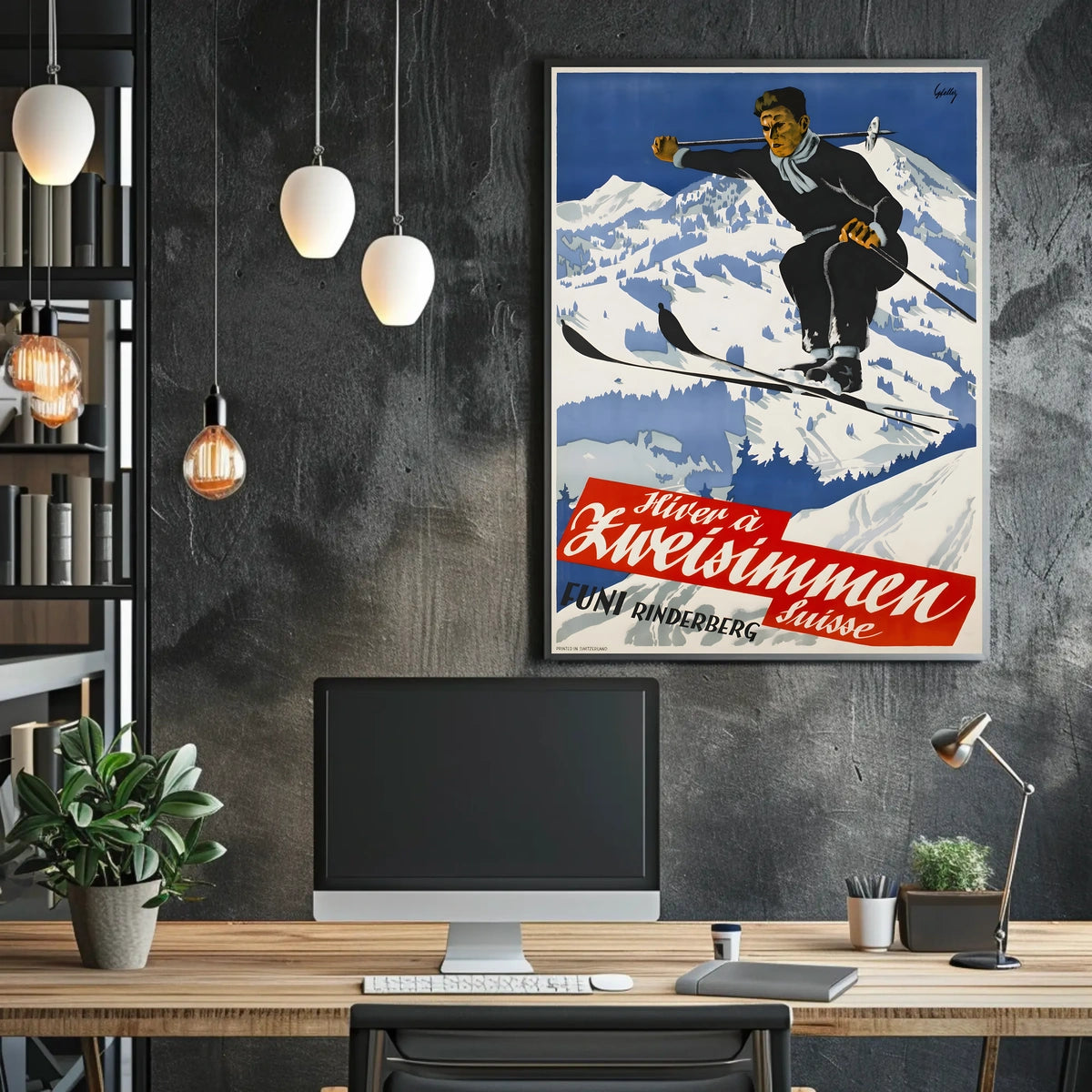 Winter In Zweisimmen Poster