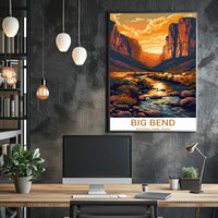Big Bend Scenic Landscape National Park Poster