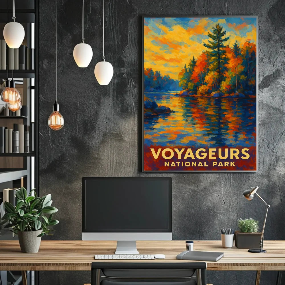 Abstract Voyageurs Poster Minimalist Travel Wall Art Home