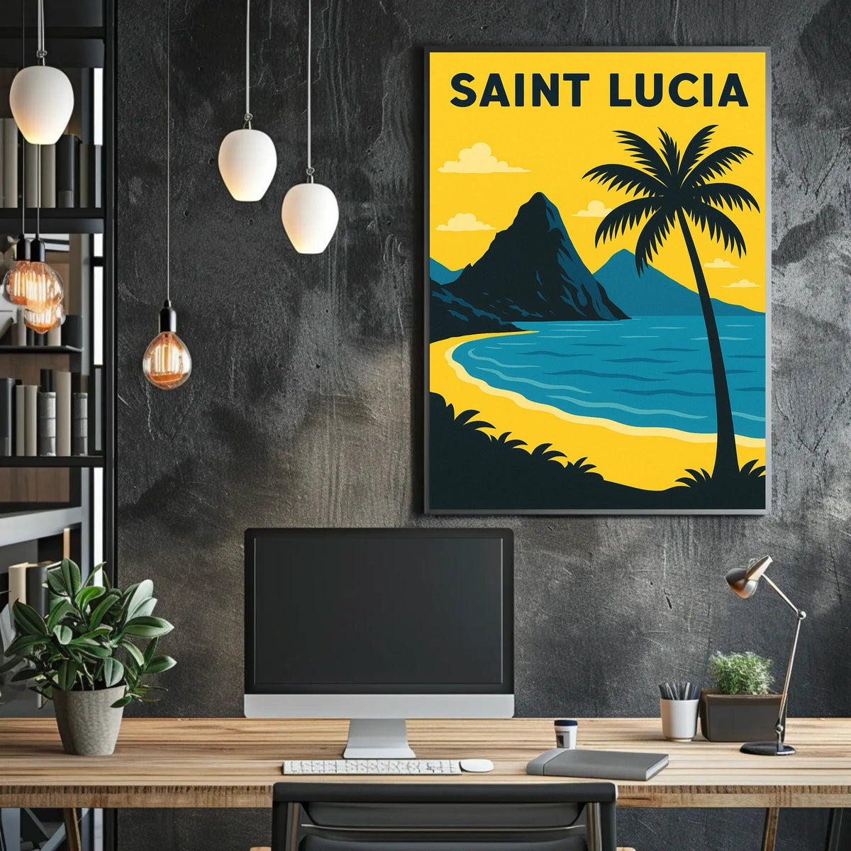 Saint Lucia Paradise Poster