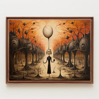 Mysterious Forest Guardian in Surreal Dusk Fantasy Poster